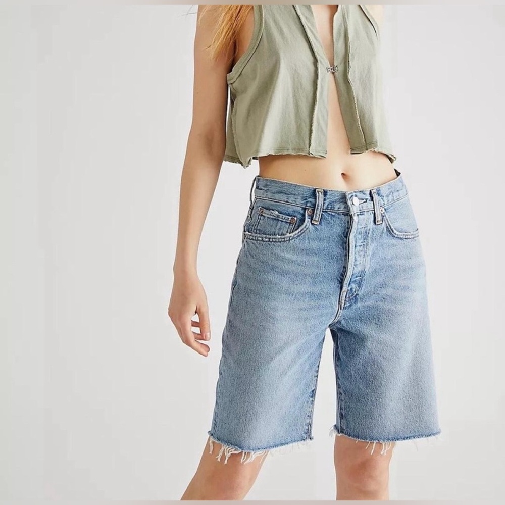 Agolde 90s Midrise Loose Shorts Sz 24 NWT